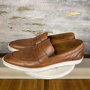 Allen Edmonds Randolph Shoes Mens Size 10.5 B Brown Leather Slip On Loafers